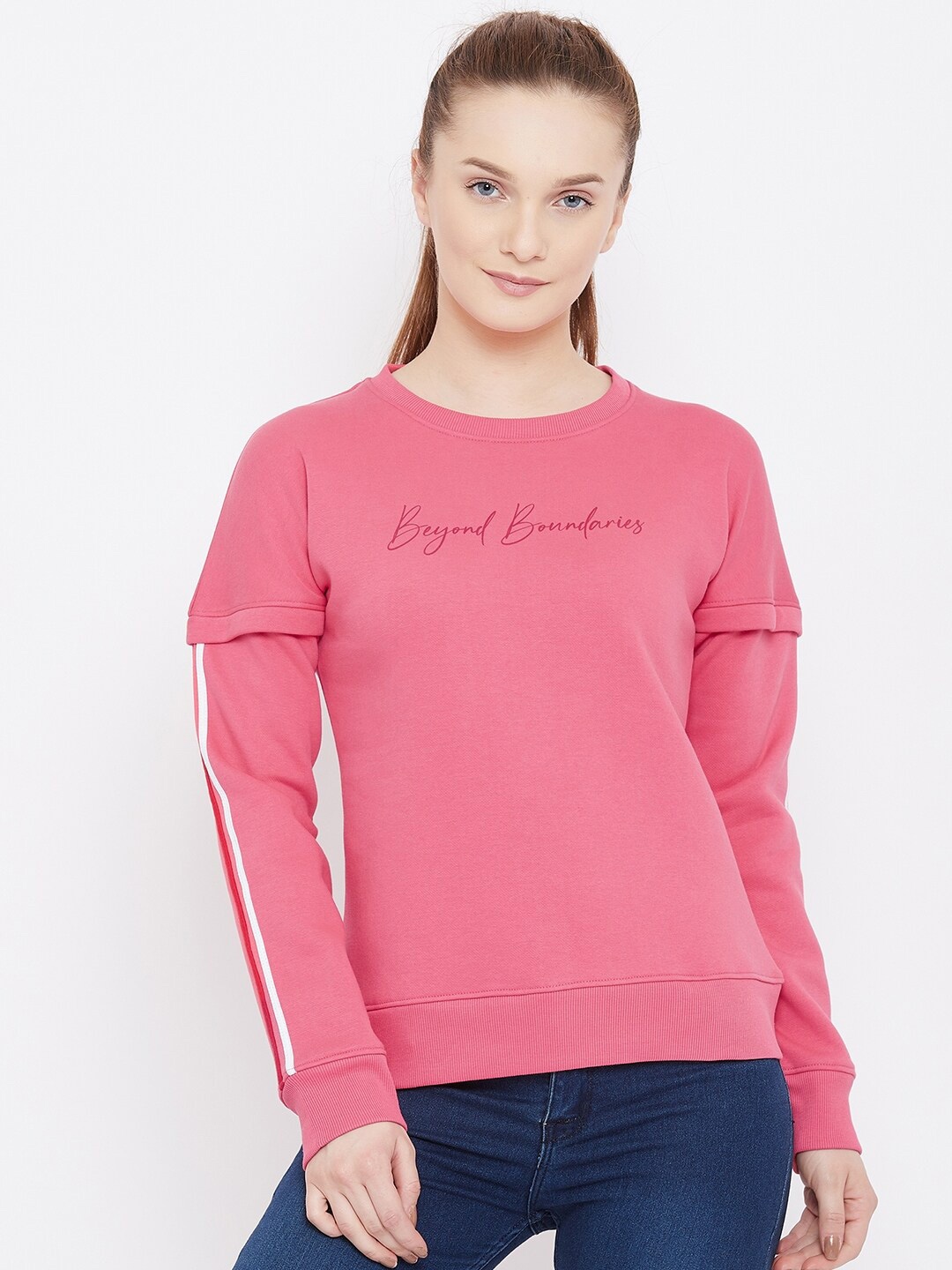 

UNPAR Women Round Neck Sweatshirt, Pink