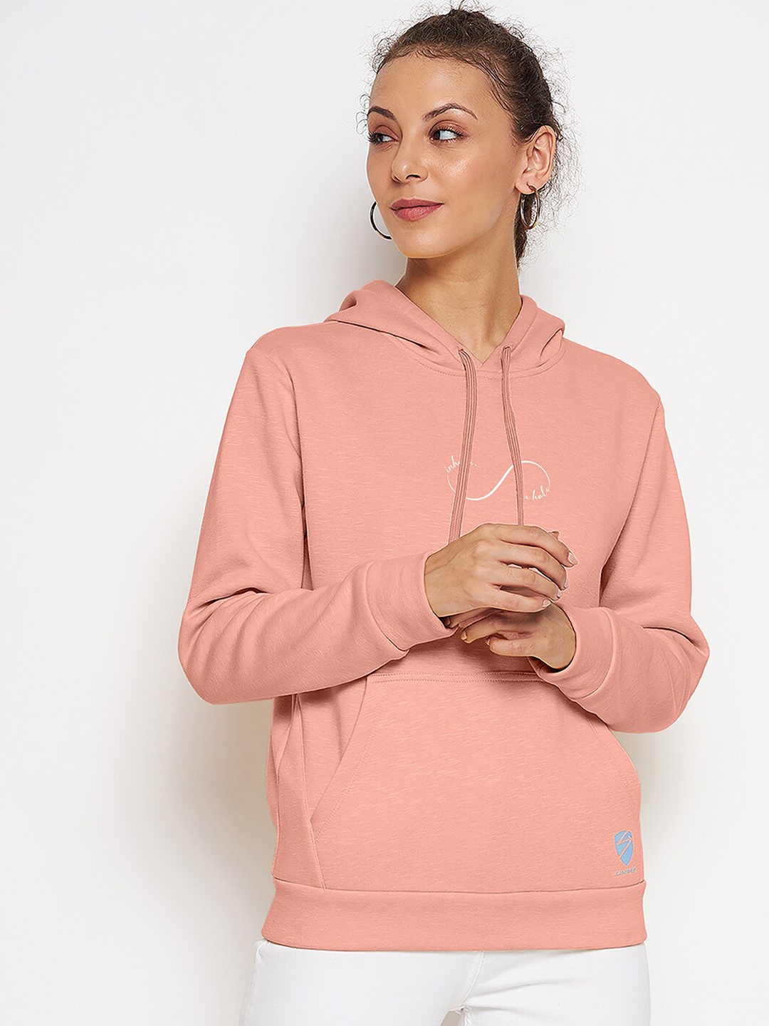 

UNPAR Women Hooded Pullover Sweatshirt, Peach