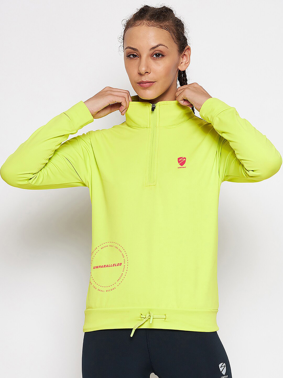 

UNPAR Women Turtle Neck Sweatshirt, Yellow