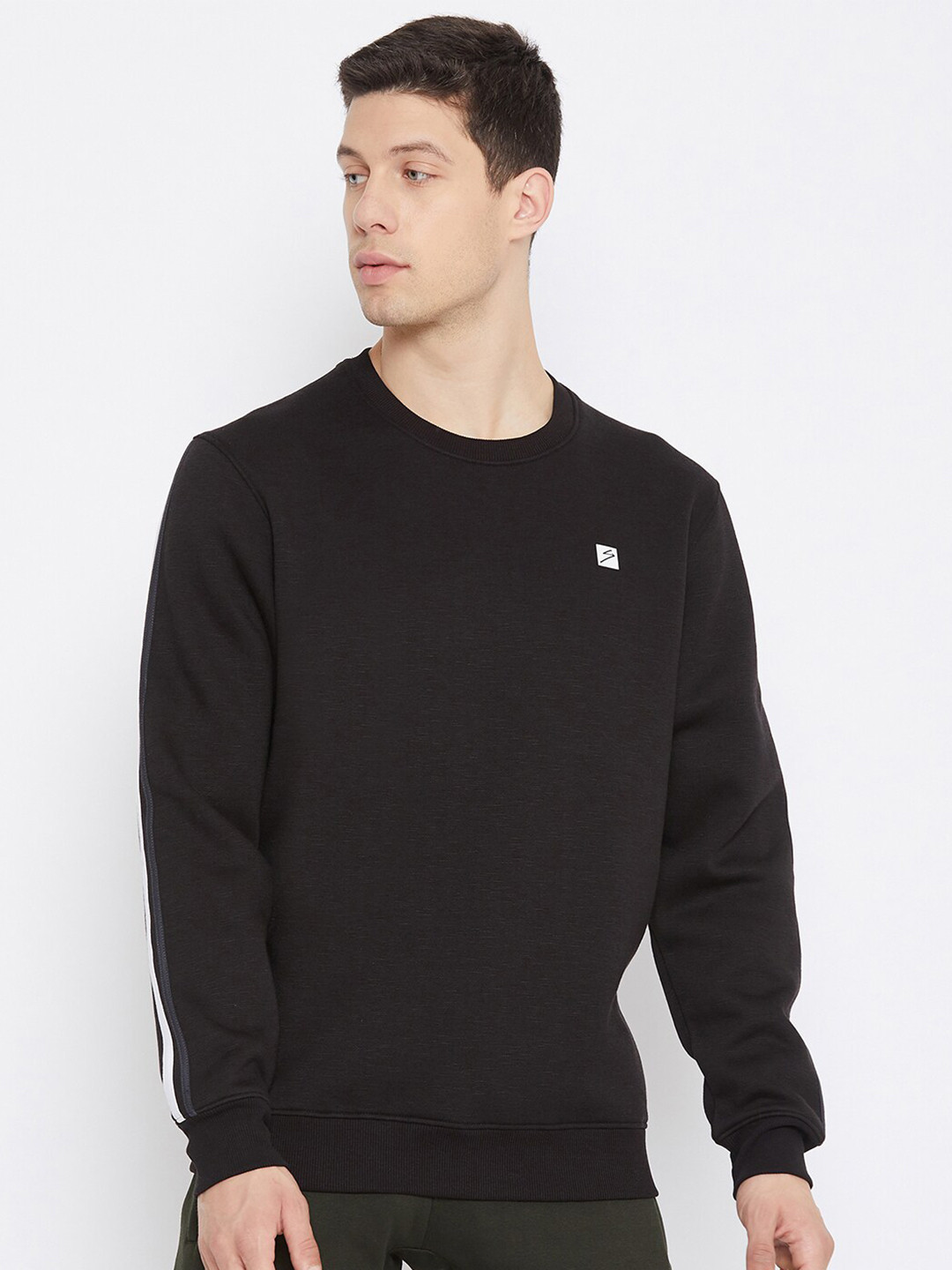 

UNPAR Round Neck Pullover Sweatshirt, Black