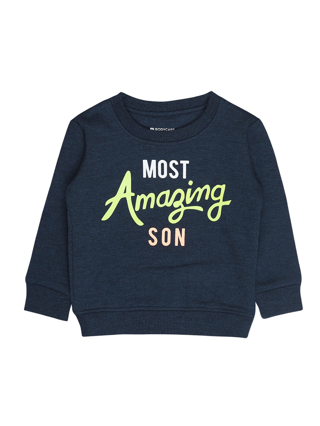 

Bodycare Kids Boys Navy Blue Printed Sweatshirt