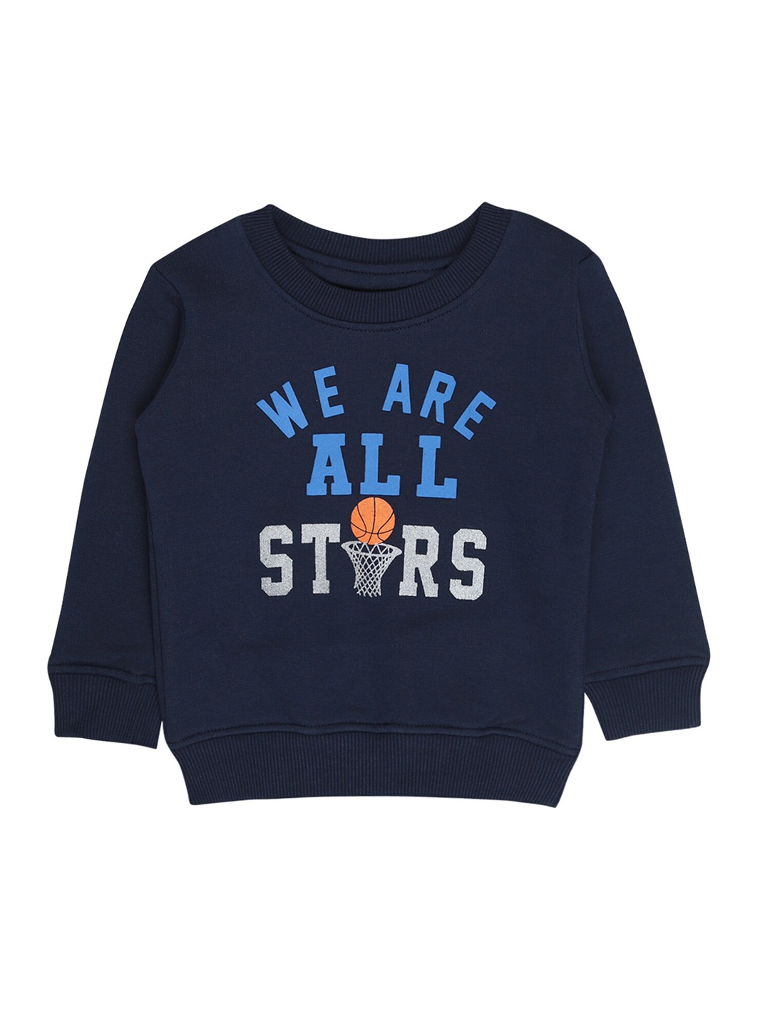 

Bodycare Kids Boys Navy Blue Printed Sweatshirt
