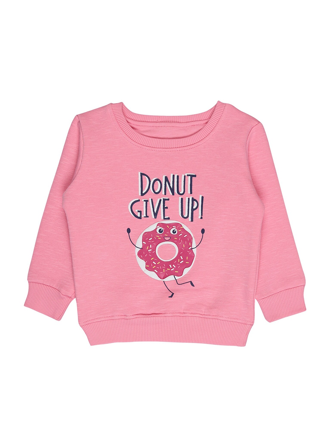 

Bodycare Kids Girls Pink Printed Sweatshirt