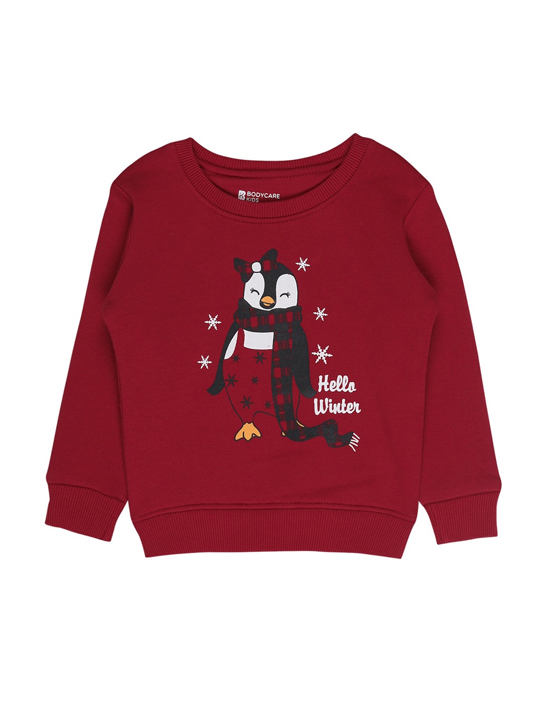 

Bodycare Kids Girls Red Printed Sweatshirt