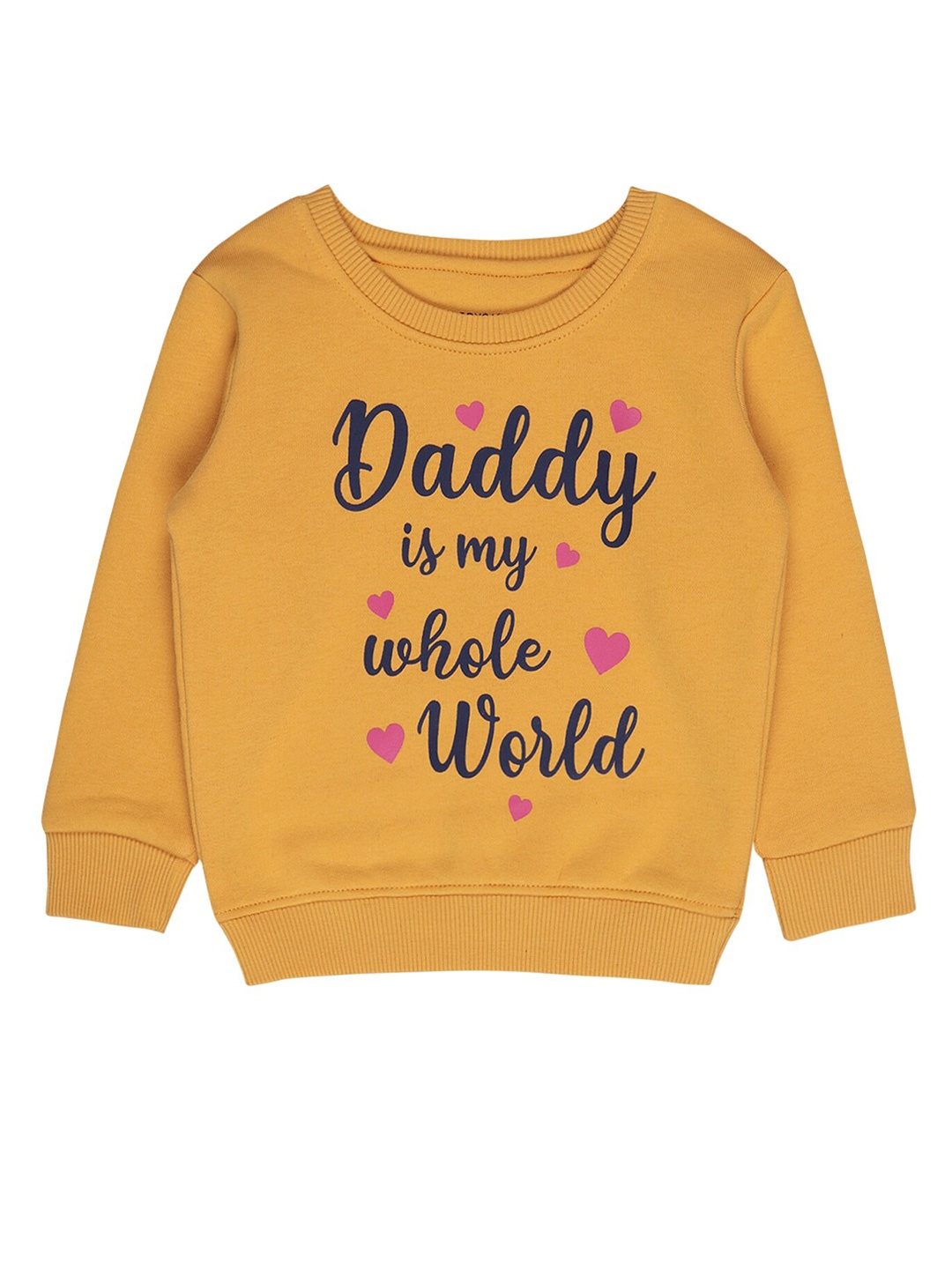 

Bodycare Kids Girls Mustard Printed Sweatshirt