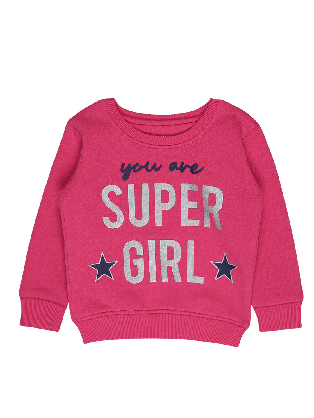 

Bodycare Kids Girls Pink Printed Sweatshirt