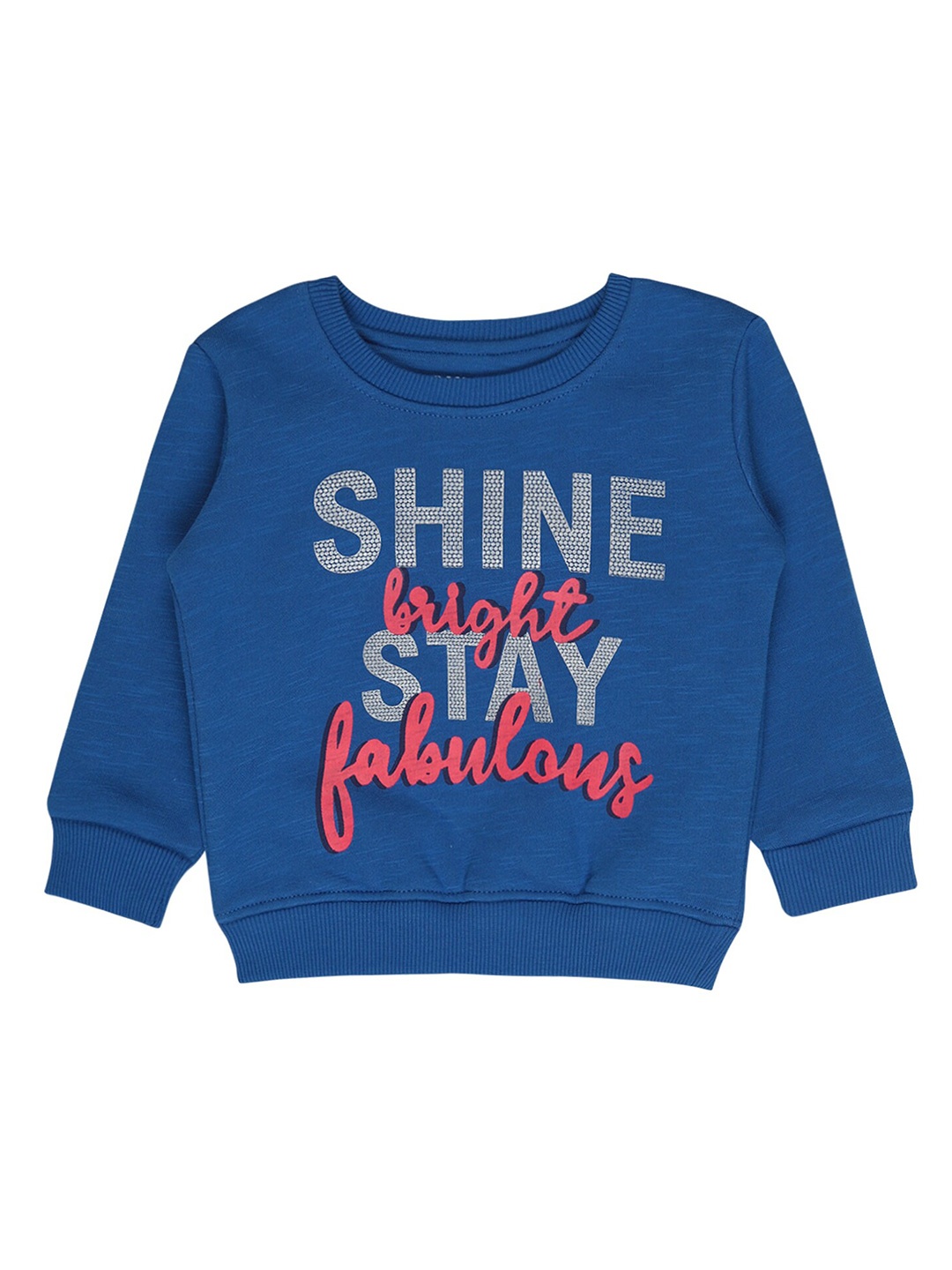 

Bodycare Kids Girls Blue Printed Sweatshirt