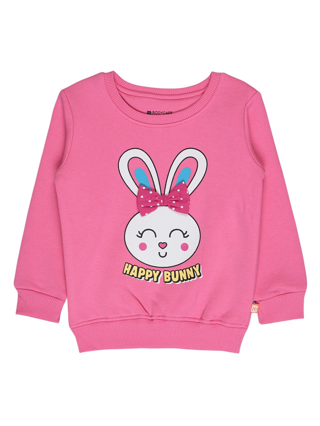 

Bodycare Kids Girls Pink Printed Sweatshirt