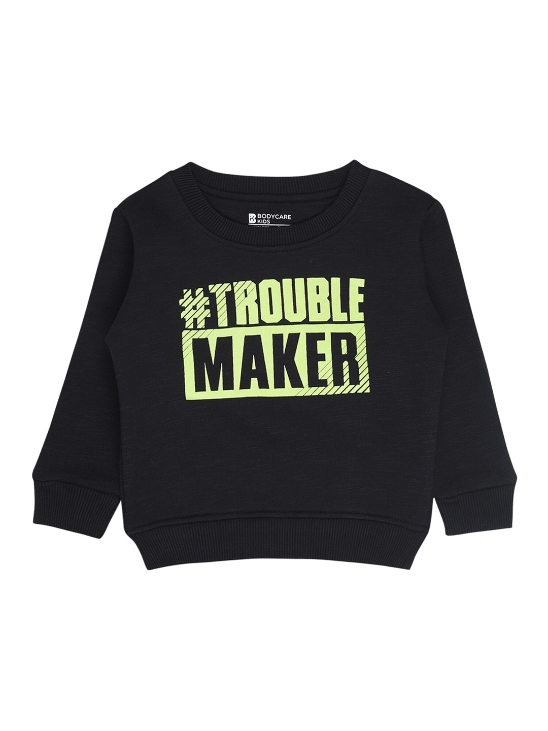 

Bodycare Kids Boys Black Printed Cotton Sweatshirt
