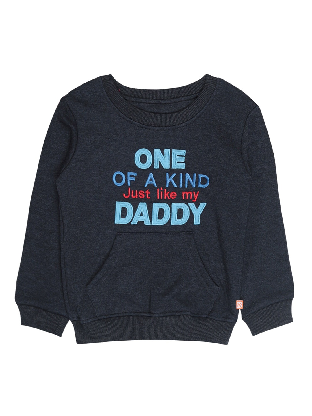 

Bodycare Kids Boys Navy Blue Printed Cotton Sweatshirt