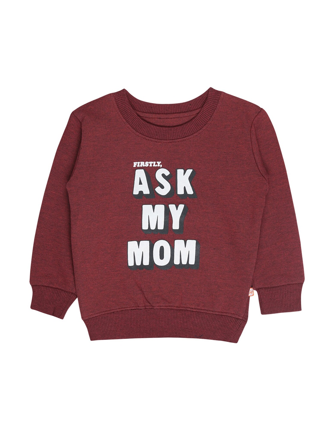 

Bodycare Kids Boys Maroon Printed Sweatshirt