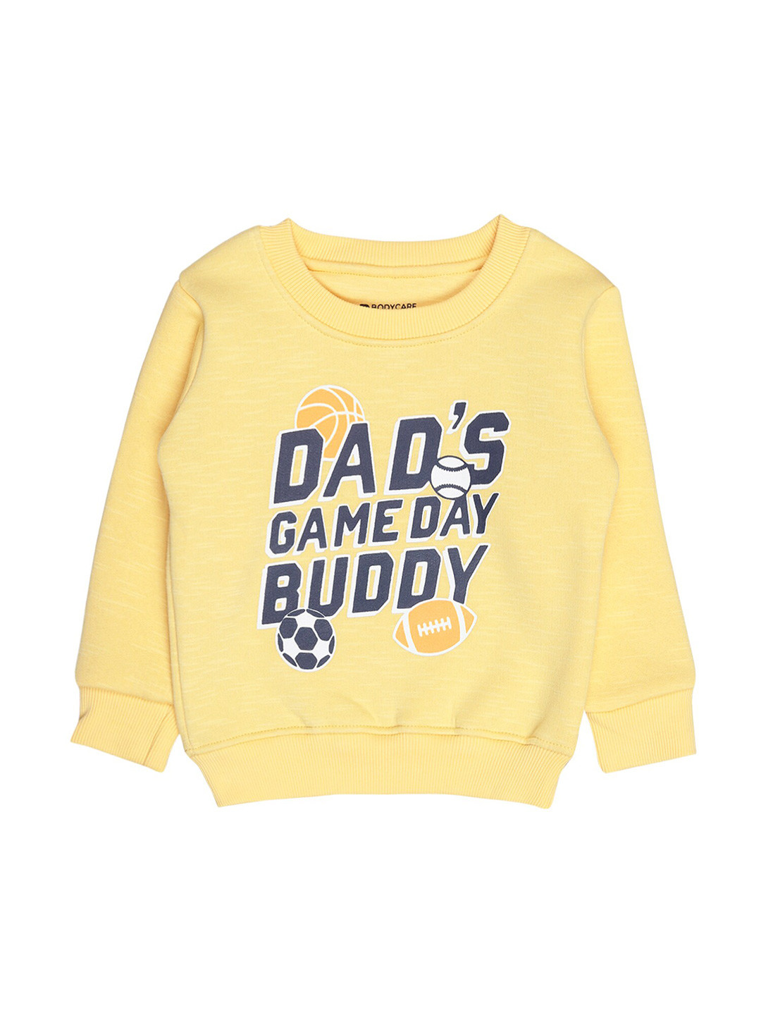 

Bodycare Kids Boys Yellow Printed Sweatshirt
