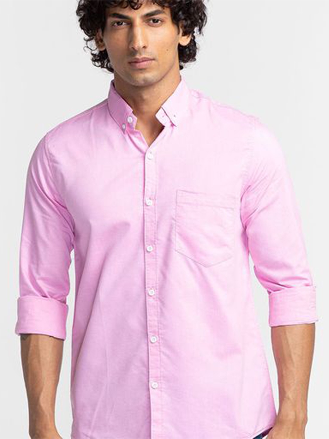 

Nick&Jess Men Pink Standard Slim Fit Casual Shirt