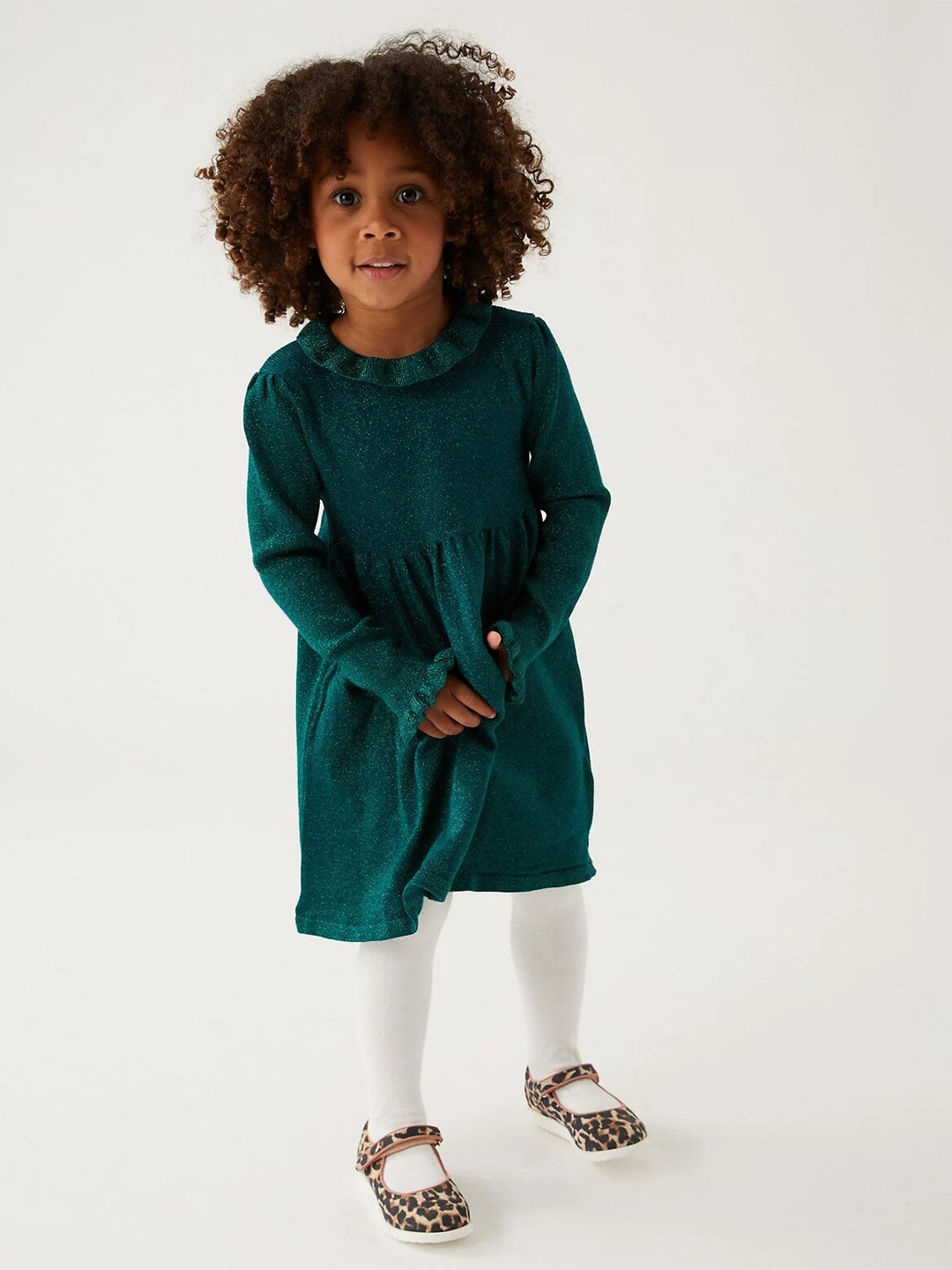 

Marks & Spencer Kids Girls Teal A-Line Dress