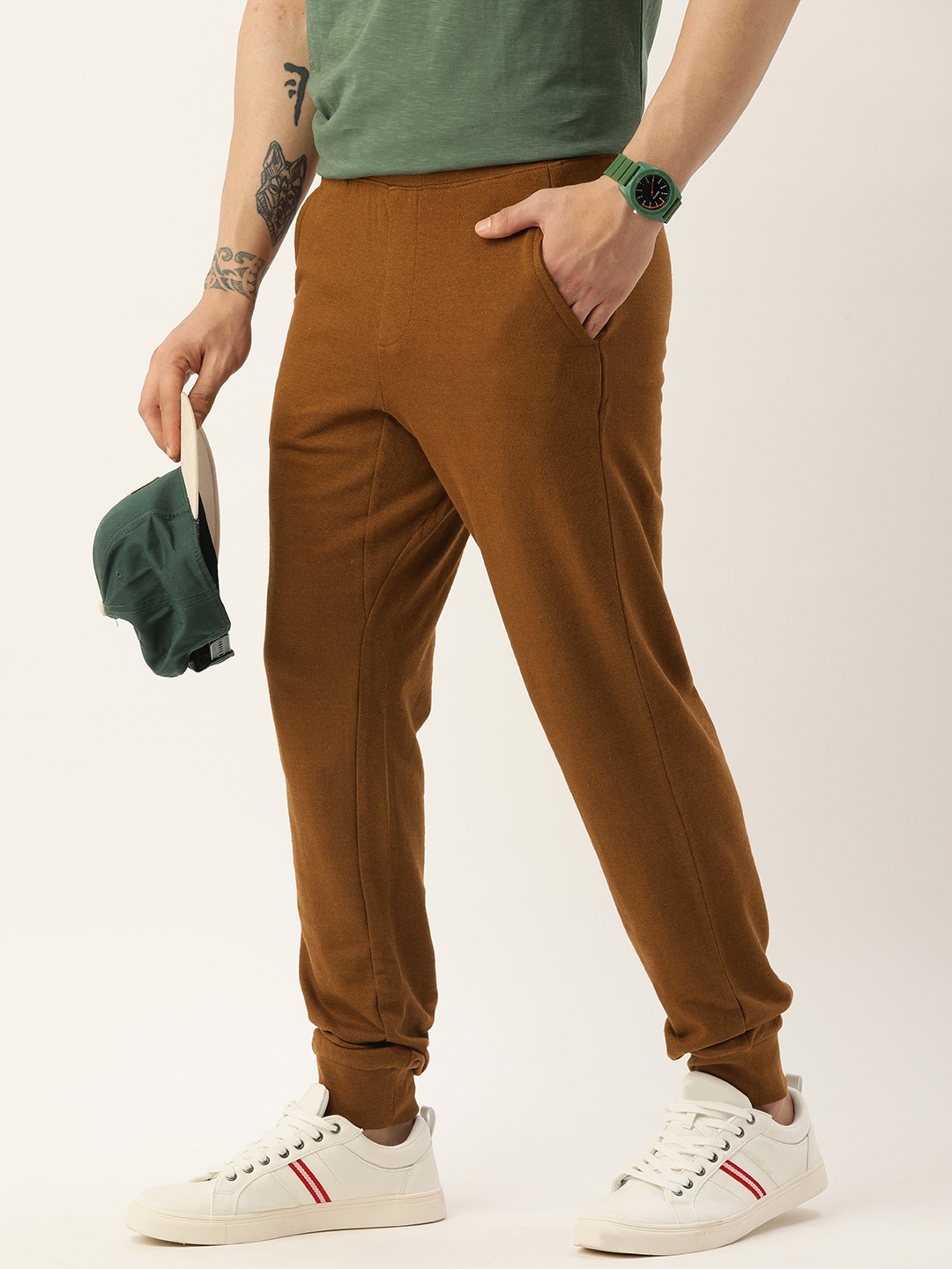 

Kook N Keech Men Brown Solid Joggers