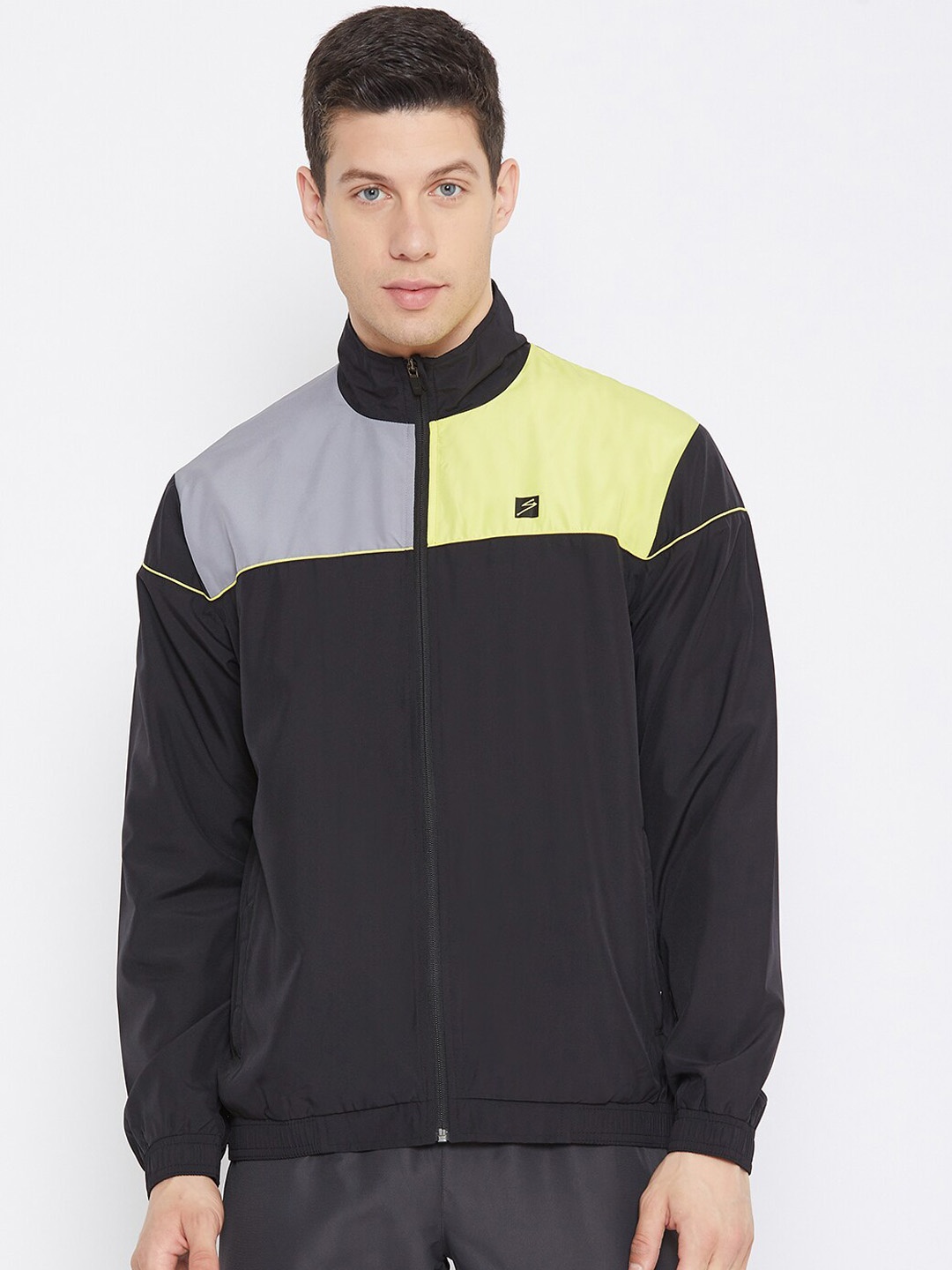 

UNPAR Men Black & Yellow ColorBlocked Tracksuits