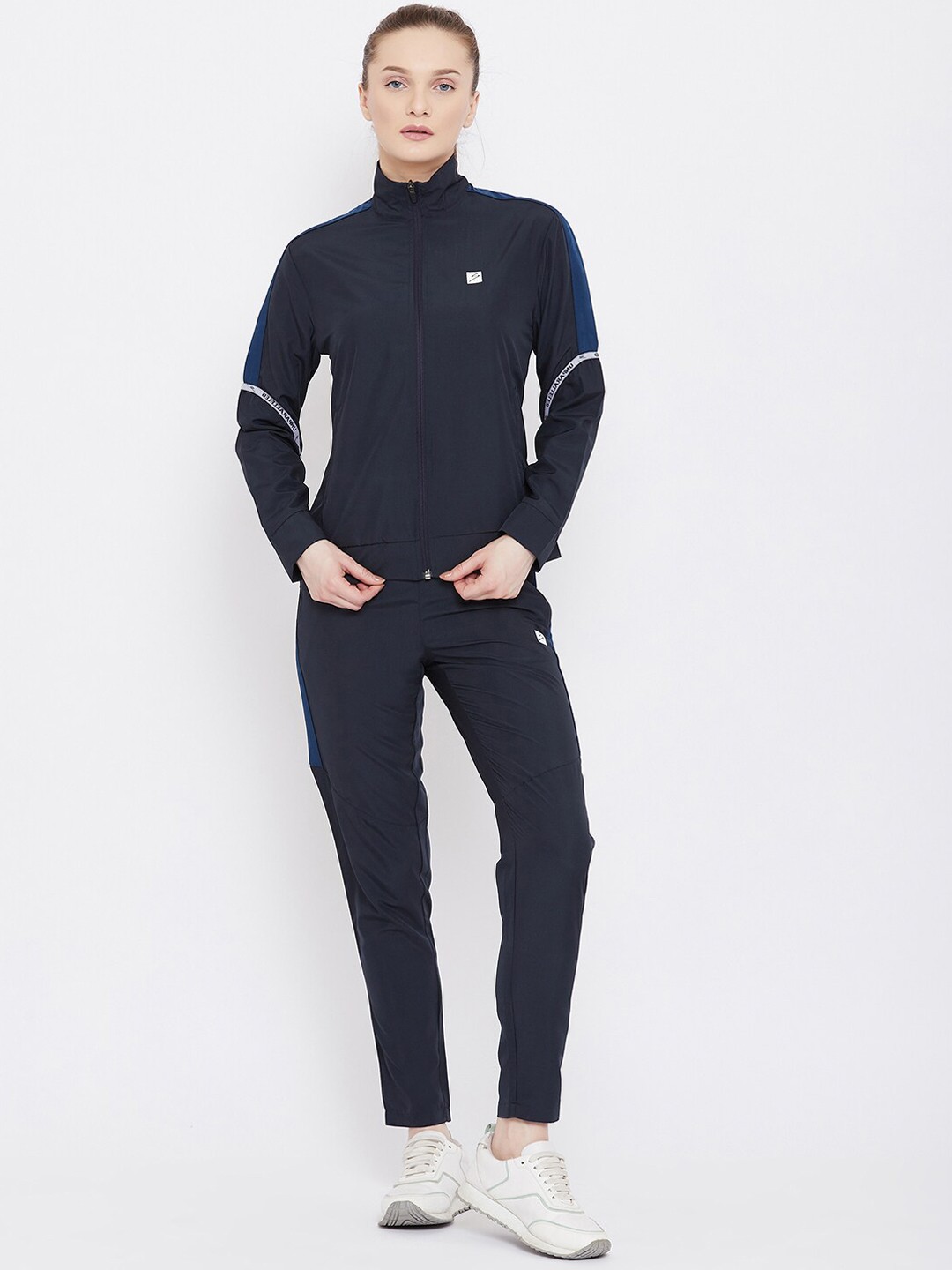 

UNPAR Women Navy Blue Solid Tracksuits