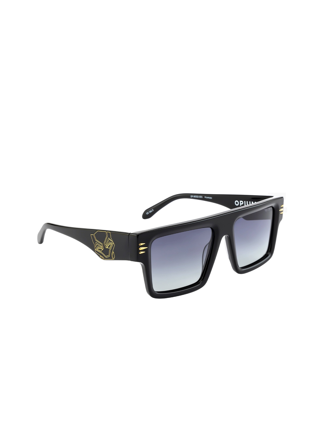 

OPIUM x MARVEL Black Panther Gold Theeth Beads Limited Edition Rectangle Sunglasses