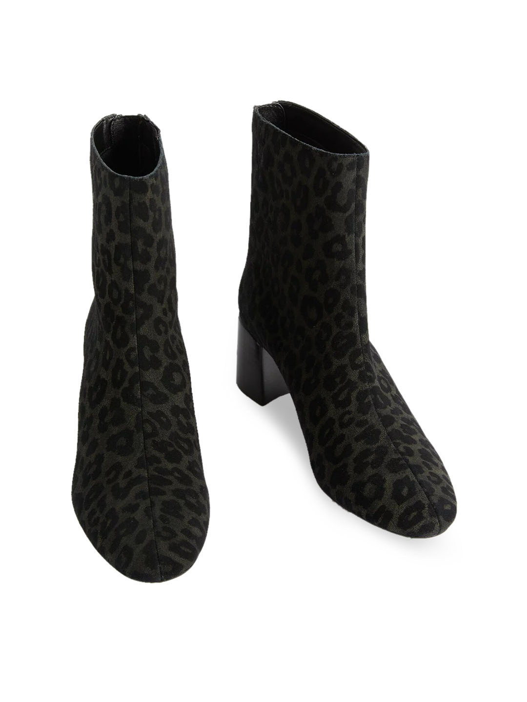 

Marks & Spencer Women Printed Mid-Top Boots, Black