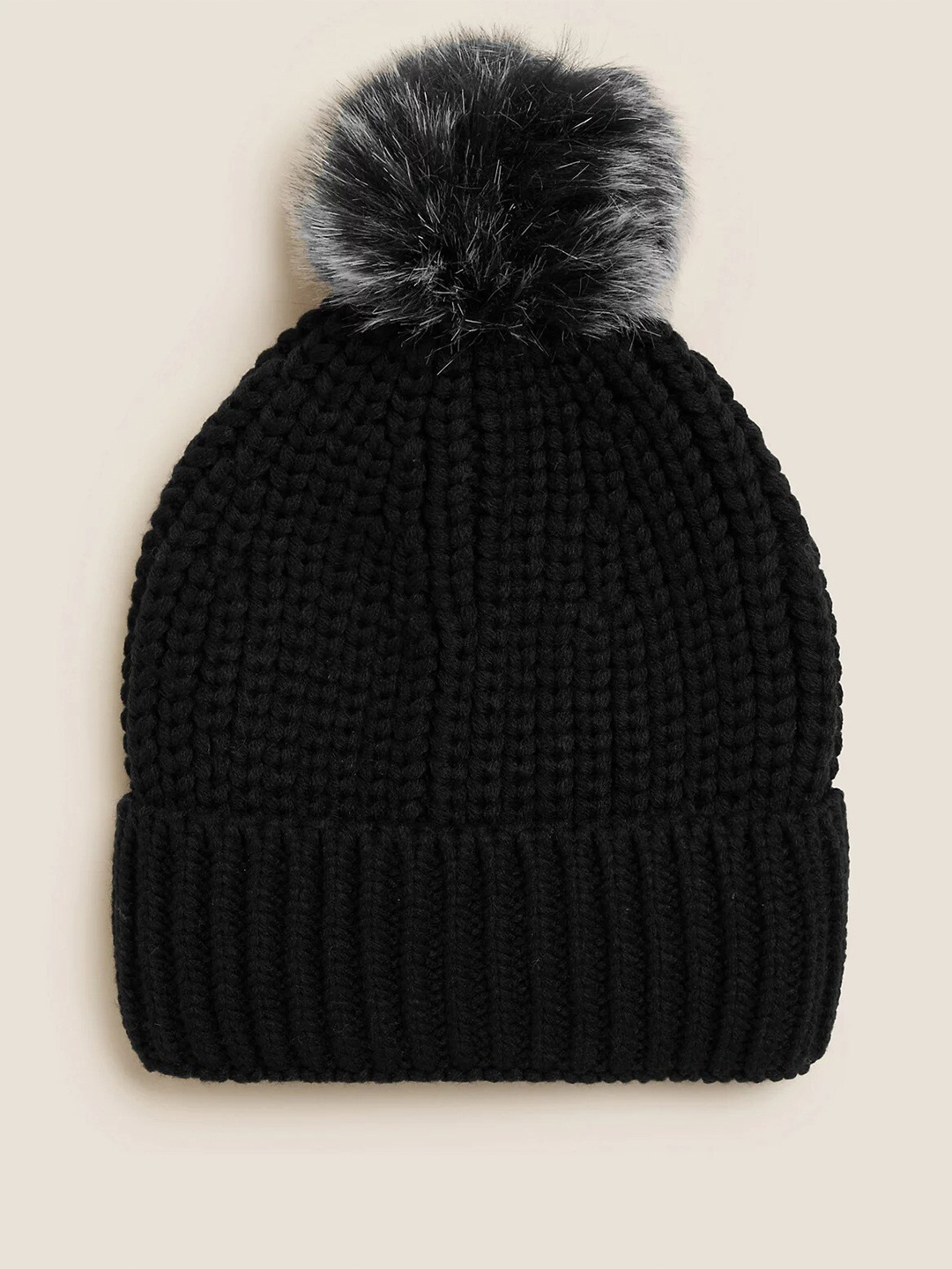 

Marks & Spencer Women Black Beanie