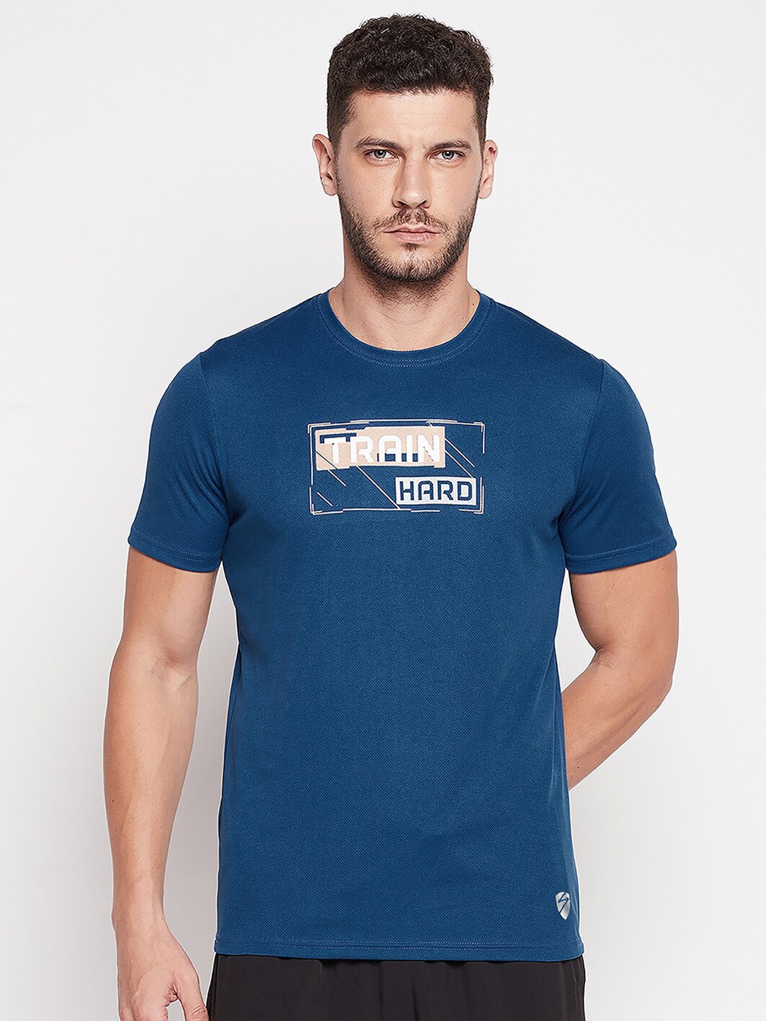 

UNPAR Men Teal Typography Printed Slim Fit T-shirt