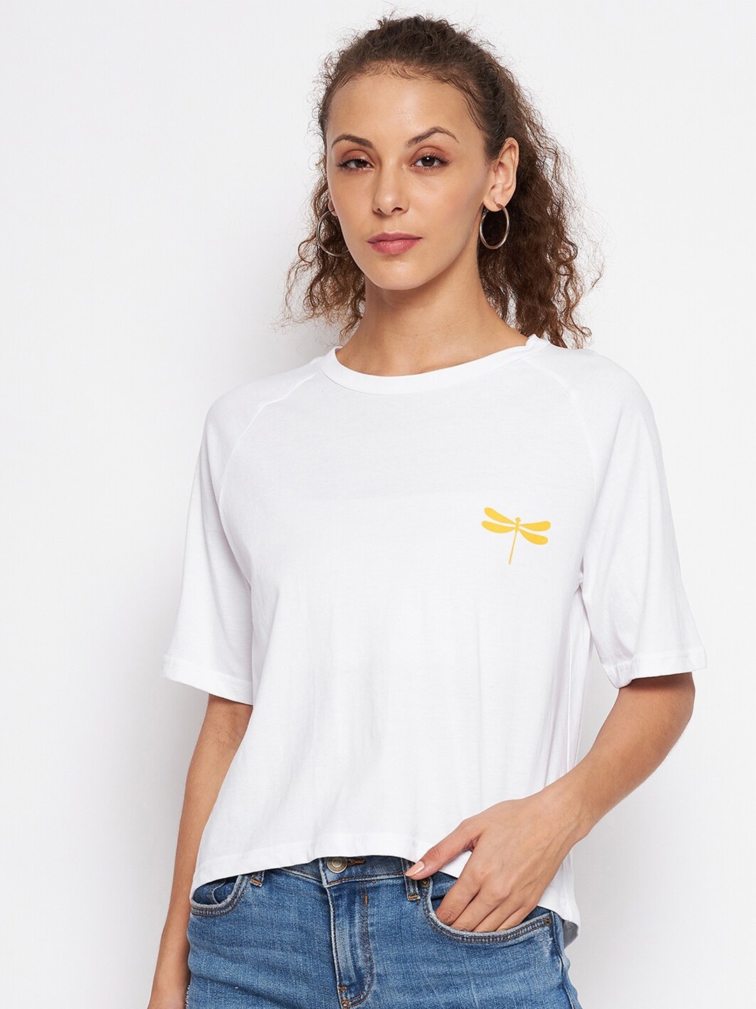 

UNPAR Women White Solid T-shirt