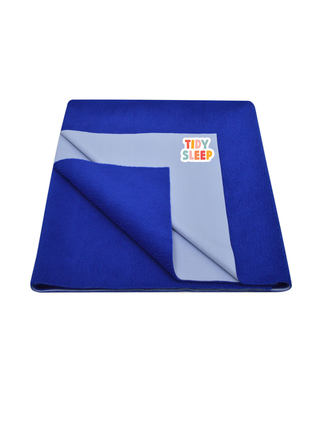 

TIDY SLEEP Kids Blue Solid Cotton Water Resistant Mattress Protector