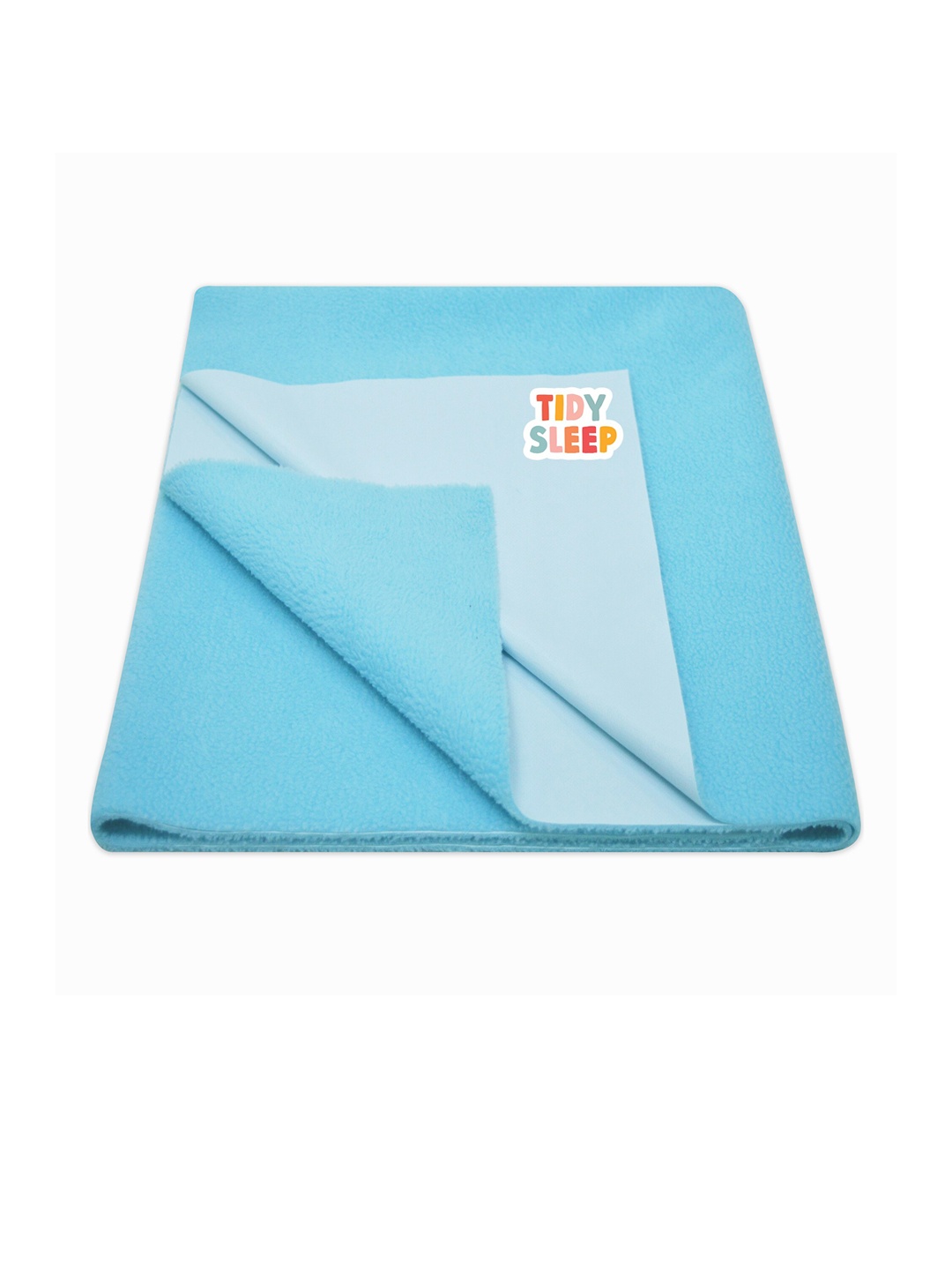 

TIDY SLEEP Kids Blue Solid Cotton Water Resistant Mattress Protector