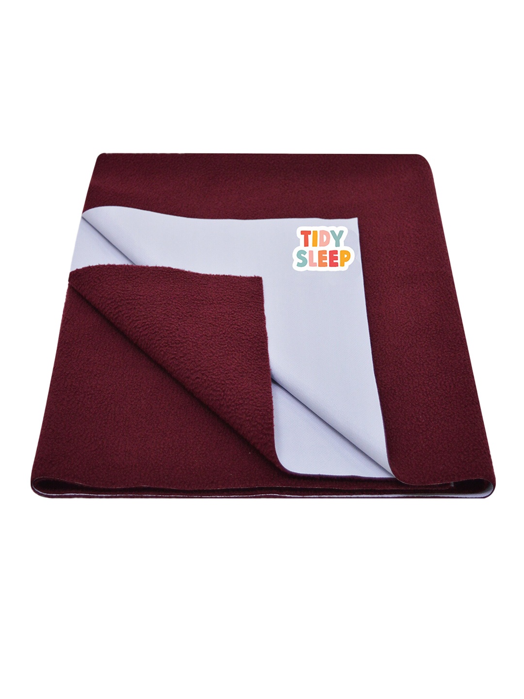 

TIDY SLEEP Kids Maroon Solid Water Resistant Mattress Protector