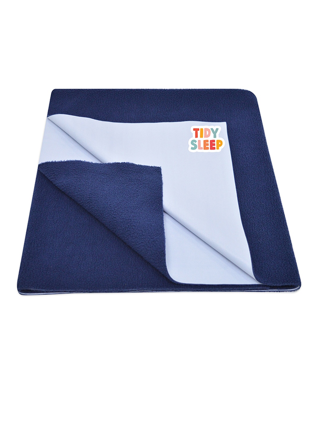 

TIDY SLEEP Kids Dark Blue Solid Water Resistant Mattress Protector