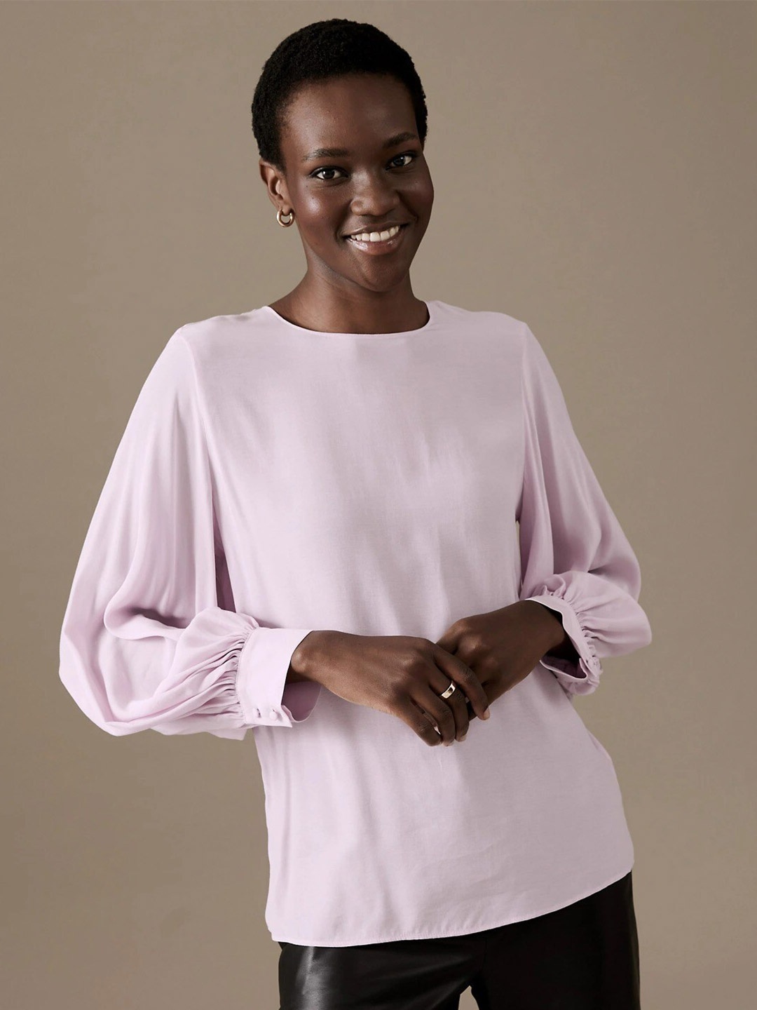 

Marks & Spencer Solid Pink Top