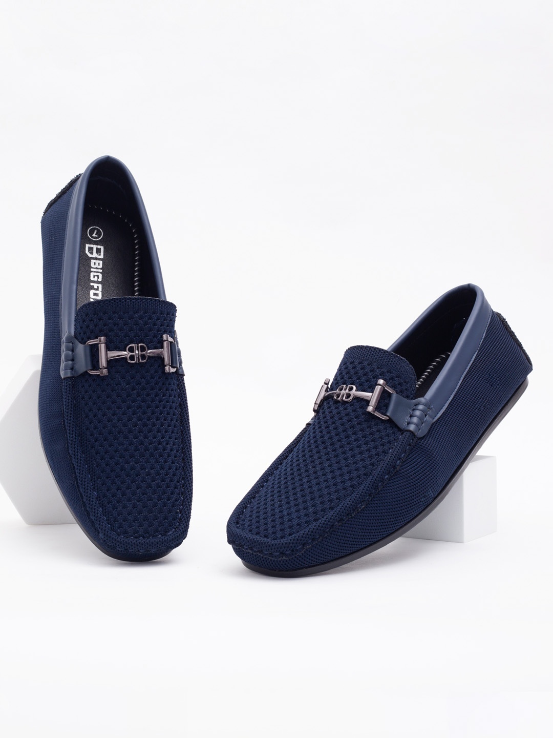 

Big Fox Men Blue Loafers