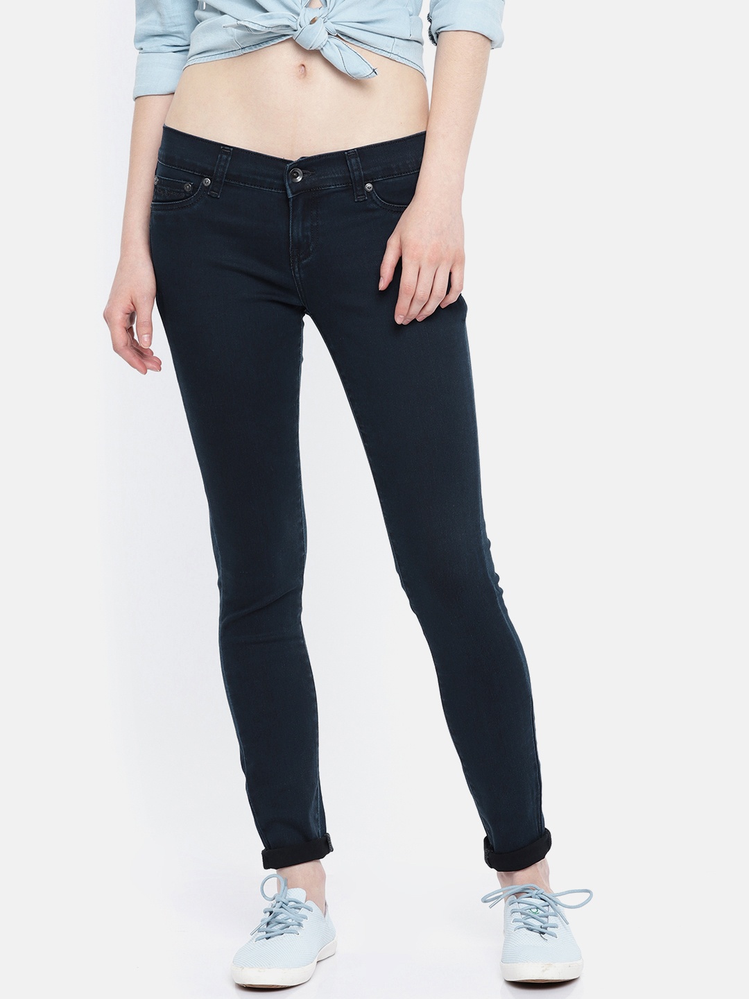 

Pepe Jeans Women Blue Skinny Fit Jeggings
