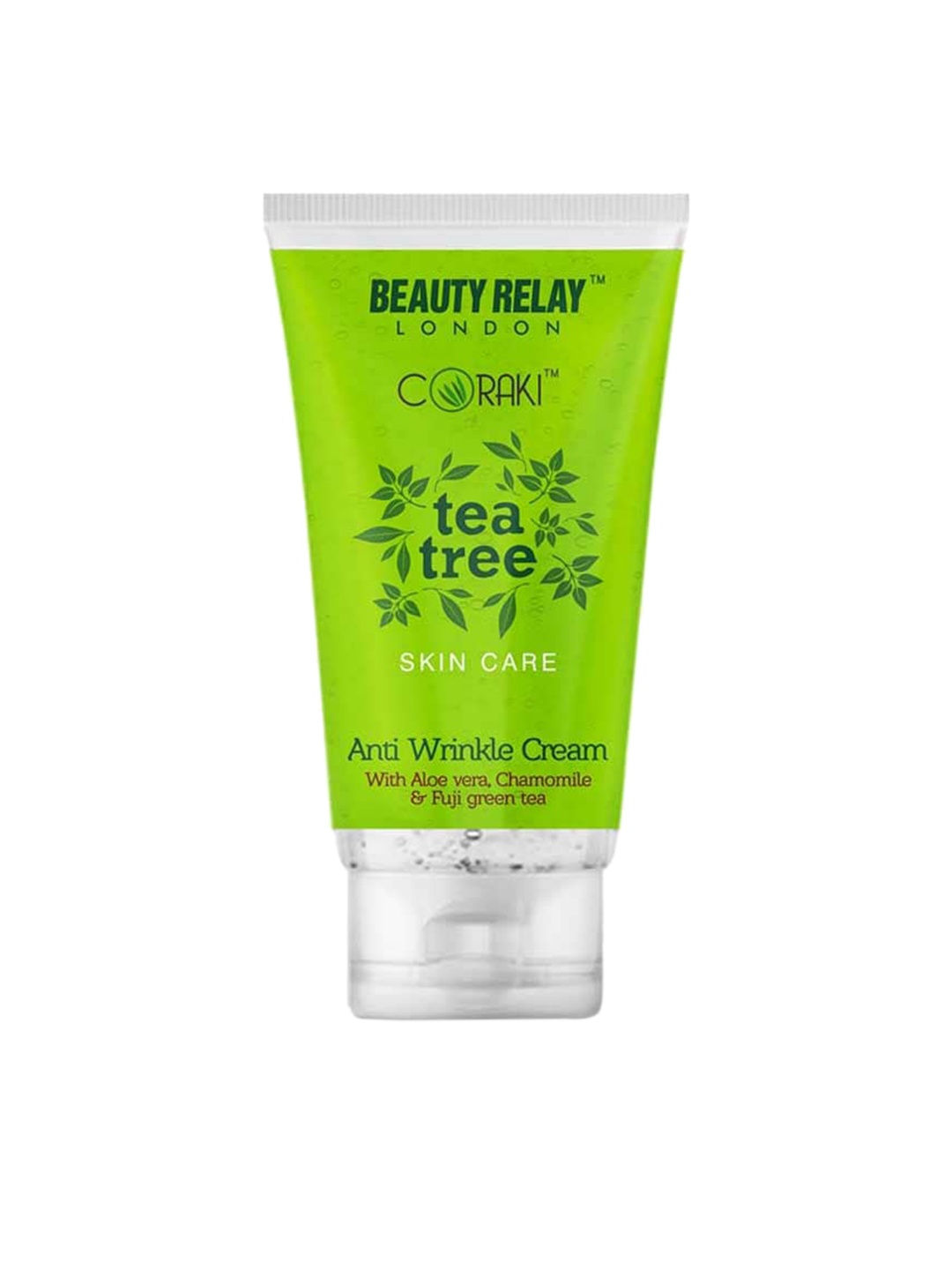 

BeautyRelay London Anti Wrinkle Night Cream with Tea Tree & Aloe Vera - 60 g, Green