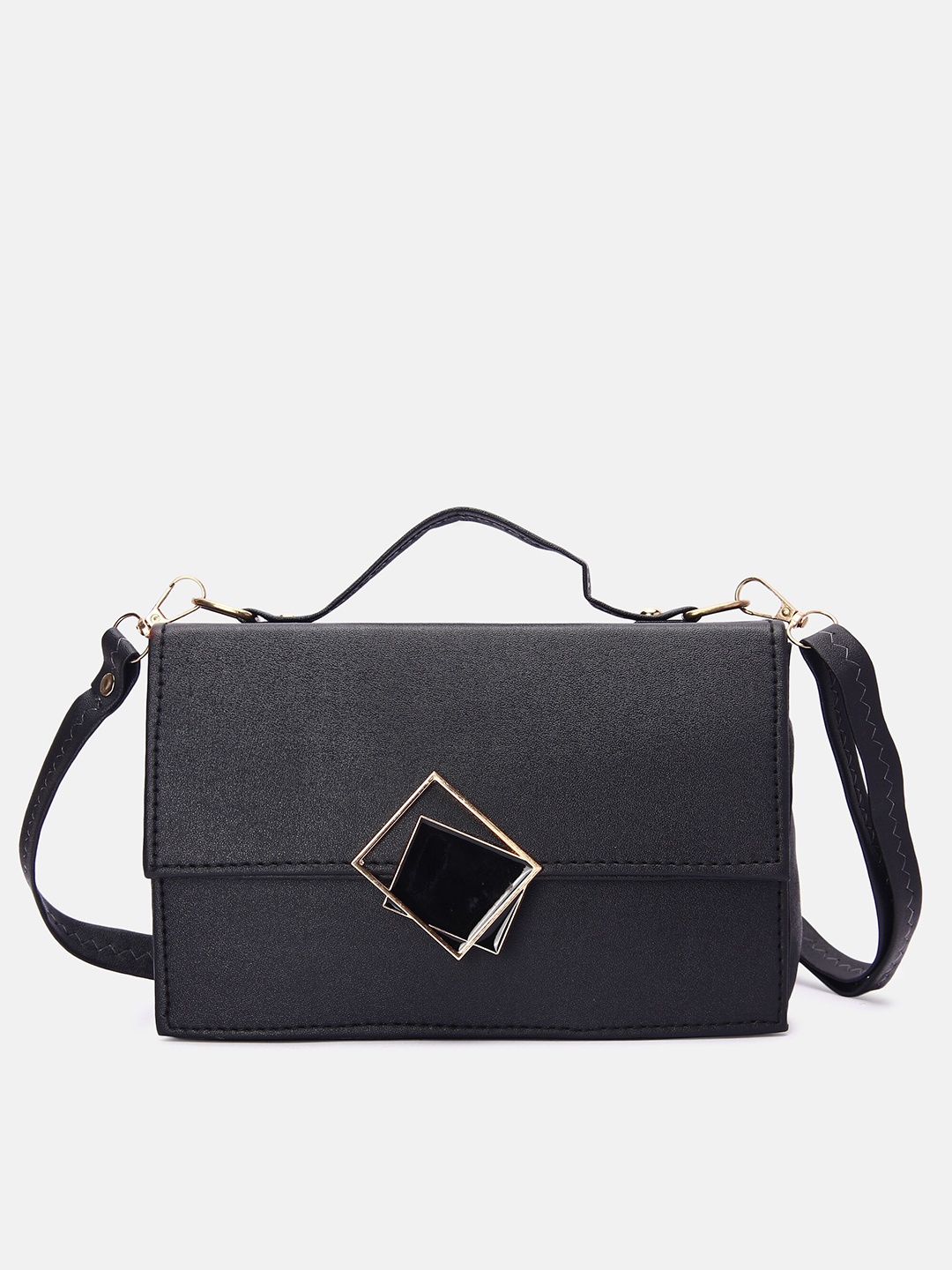 

DN Creation Black PU Structured Satchel