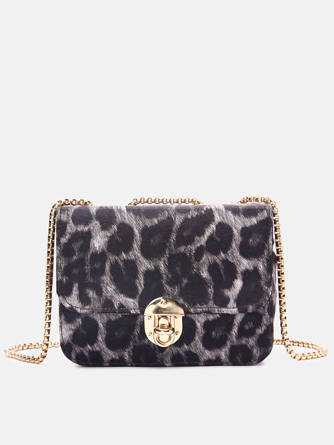 

DN Creation Women Grey Textured Structured Sling Bag