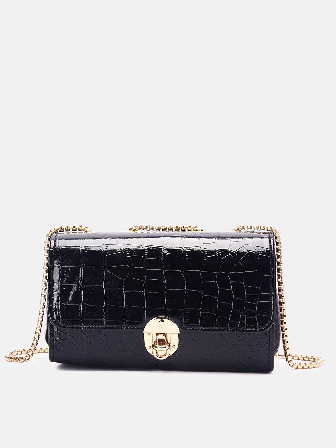 

DN Creation Black Structured Sling Bag