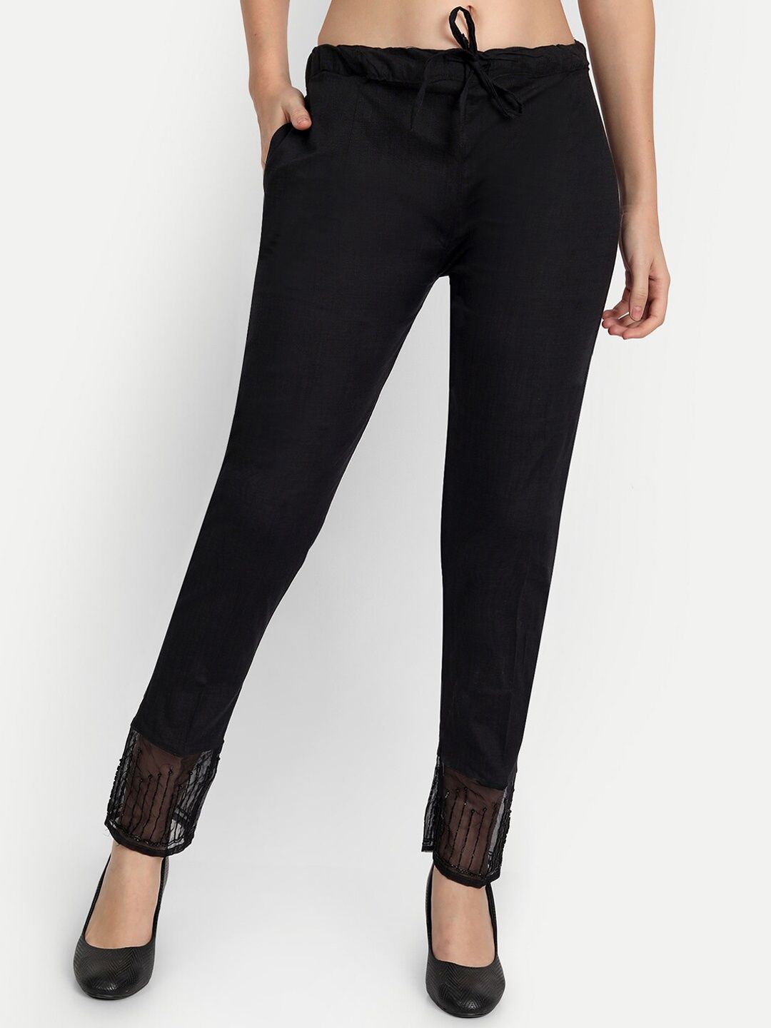 

BCZ Style Women Black Solid Stretchable Trouser