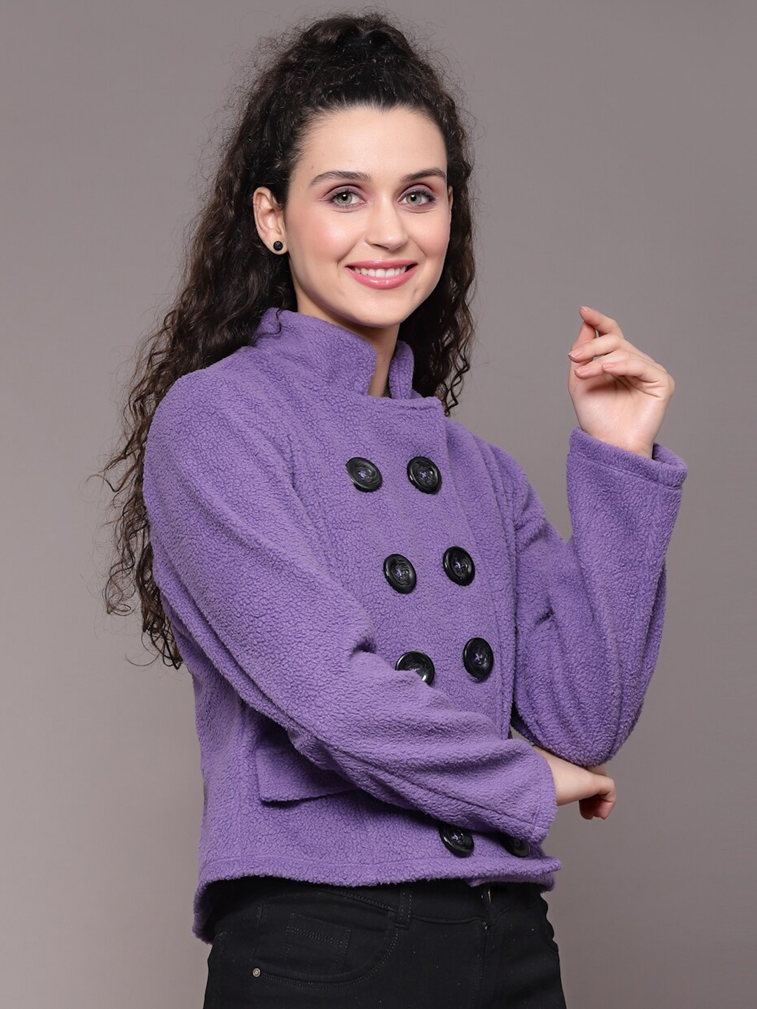

KASSUALLY Women Lavender Tailored Jacket