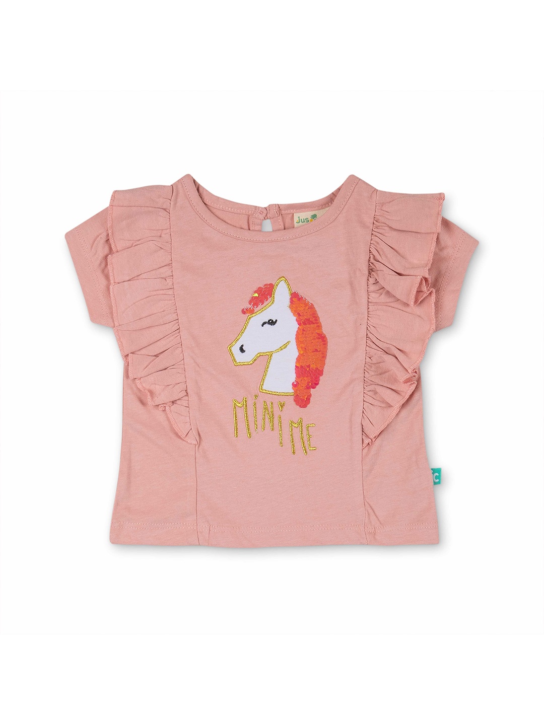 

JusCubs Girls Pink Printed T-shirt