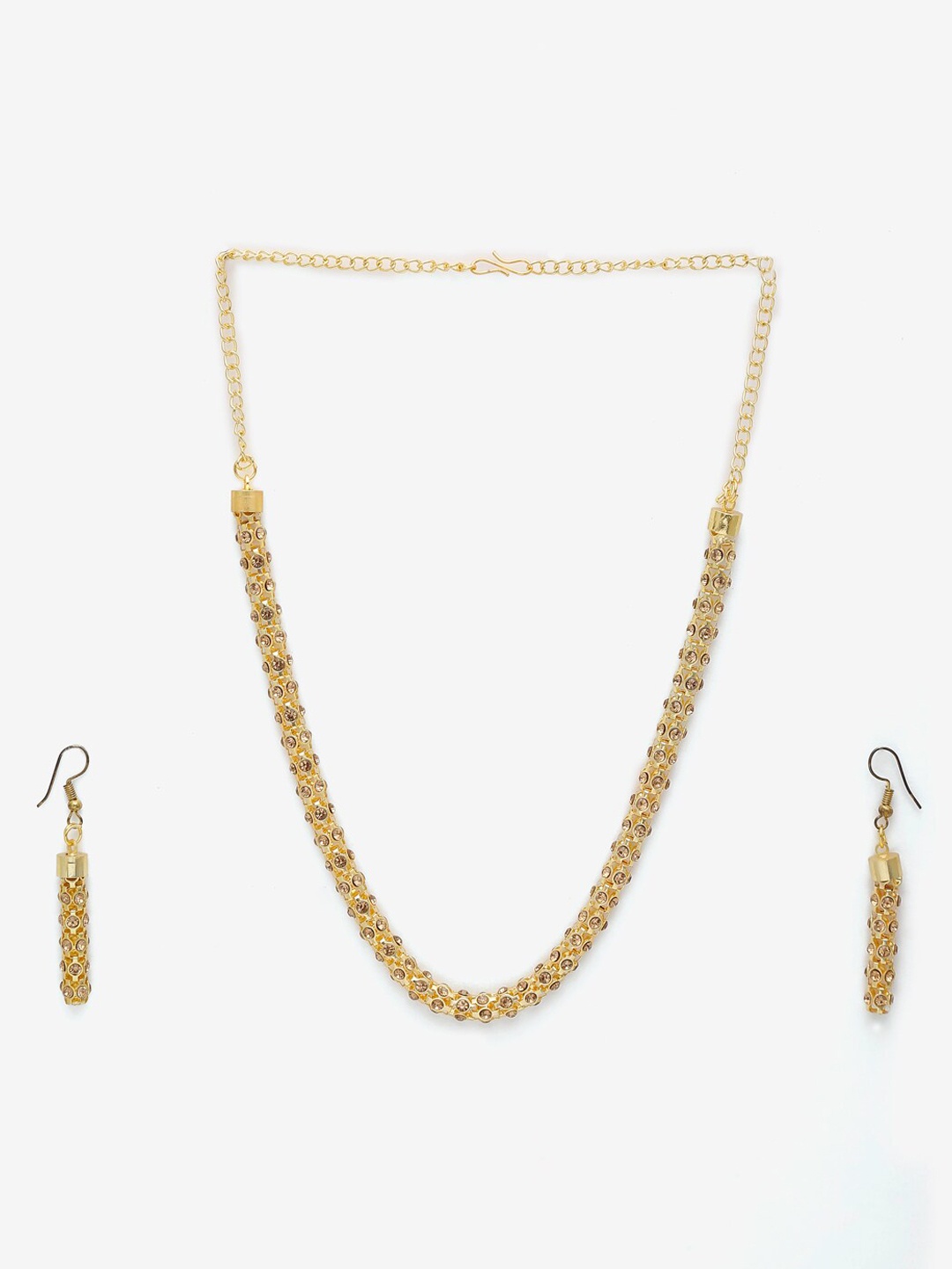 

Dhrohar Gold-Plated Stone Beaded Jewellery Set