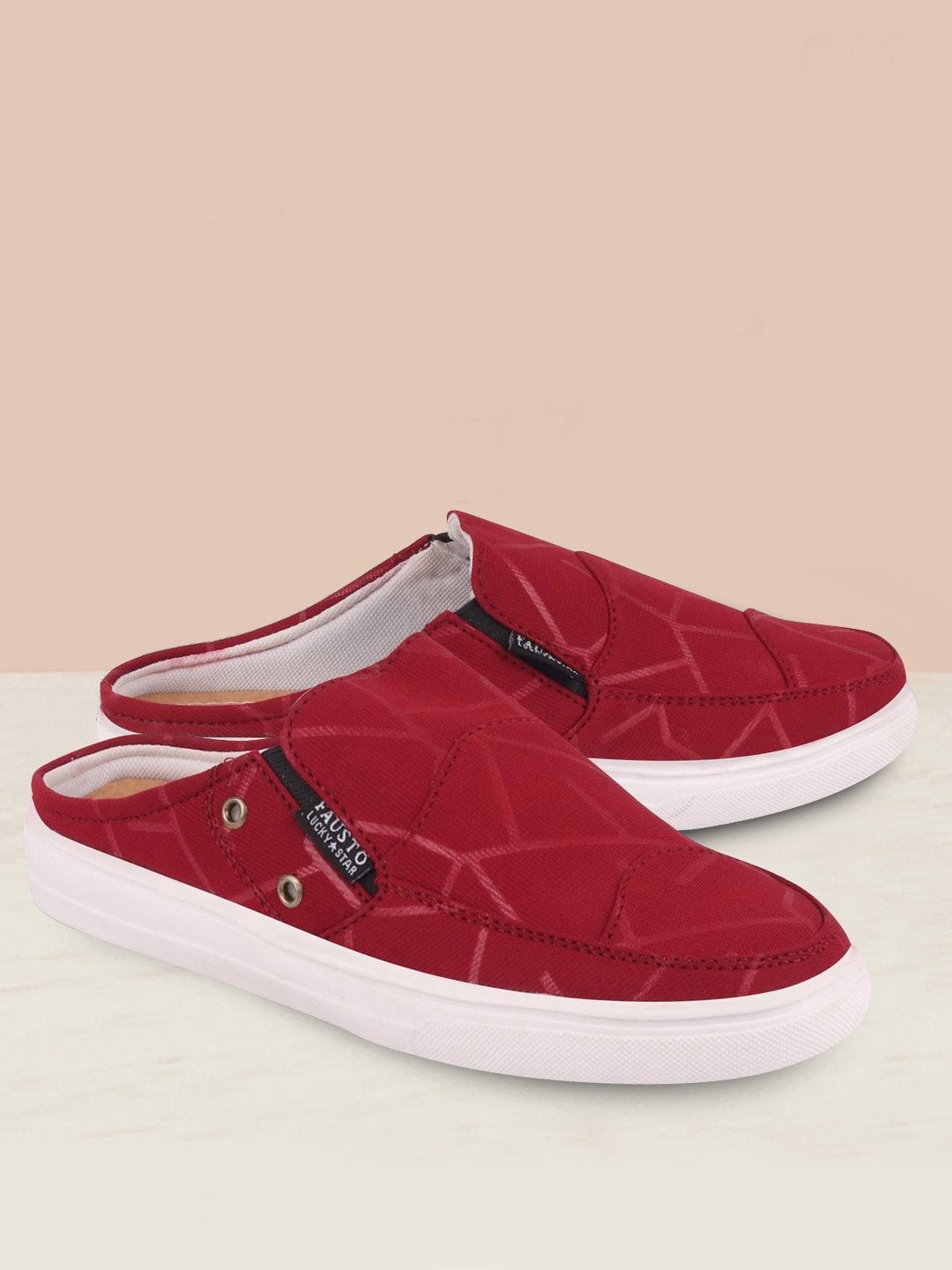 

FAUSTO Women Red Mules