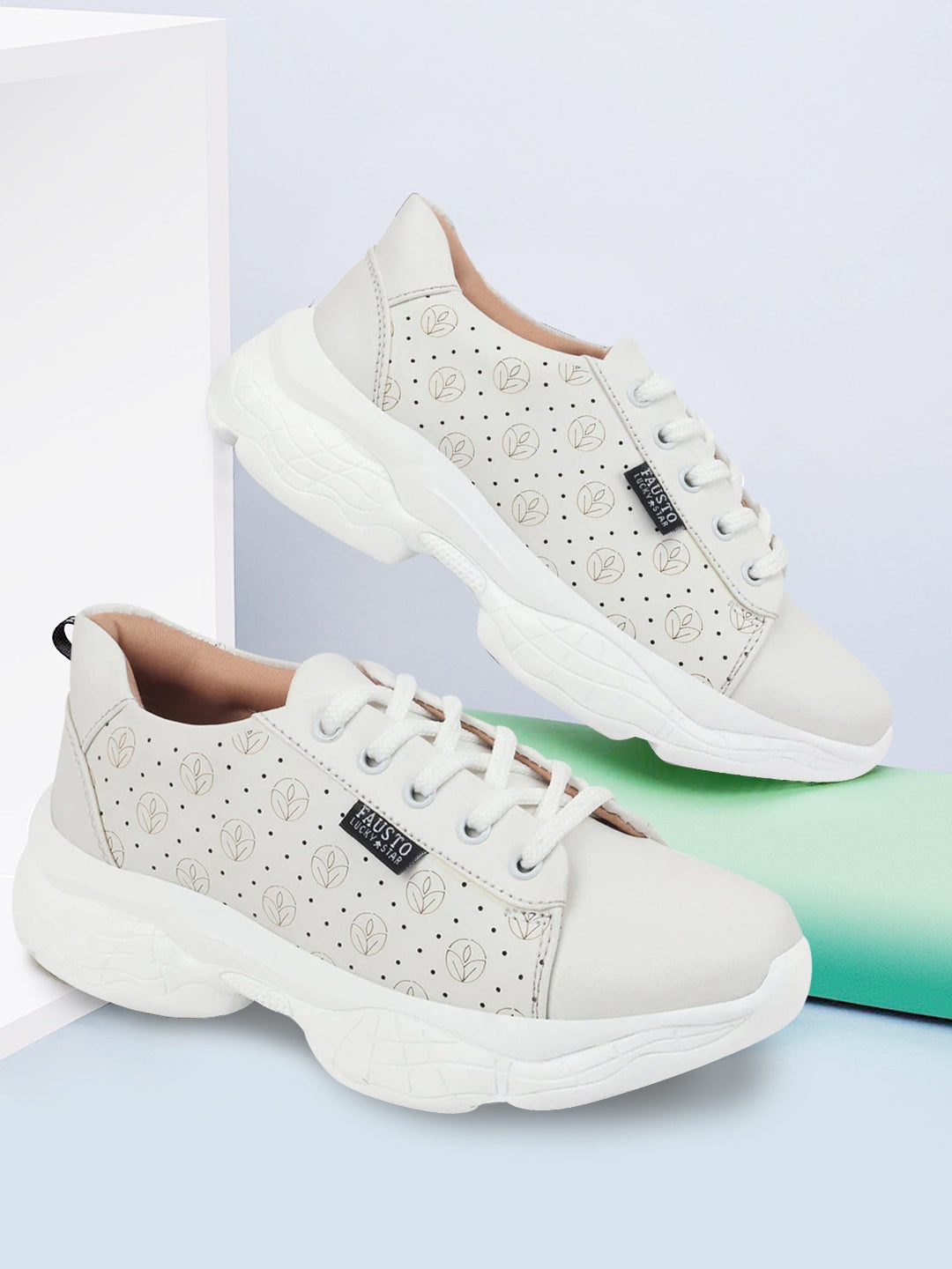 

FAUSTO Women White Sneakers