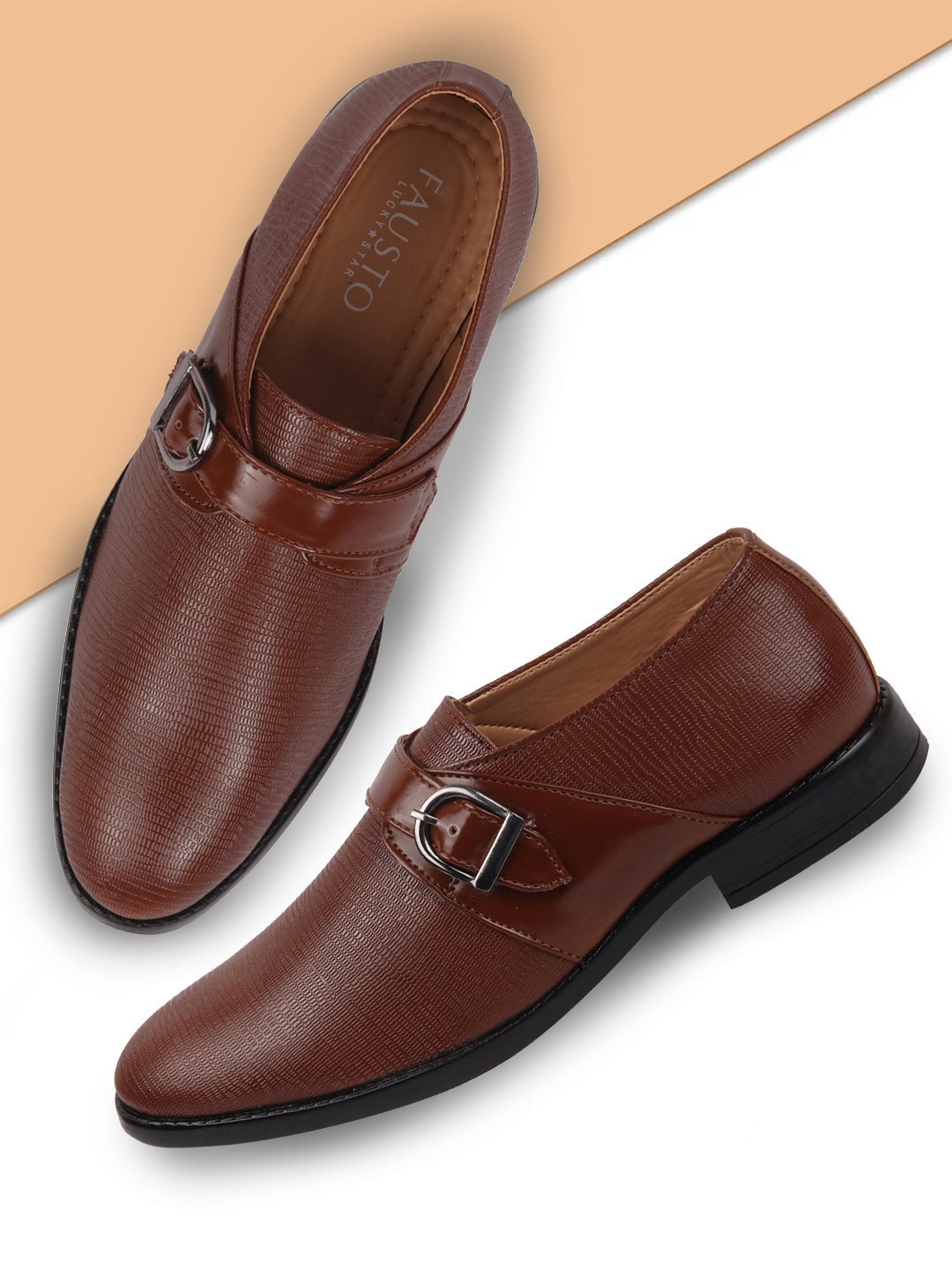 

FAUSTO Men Tan Derbys