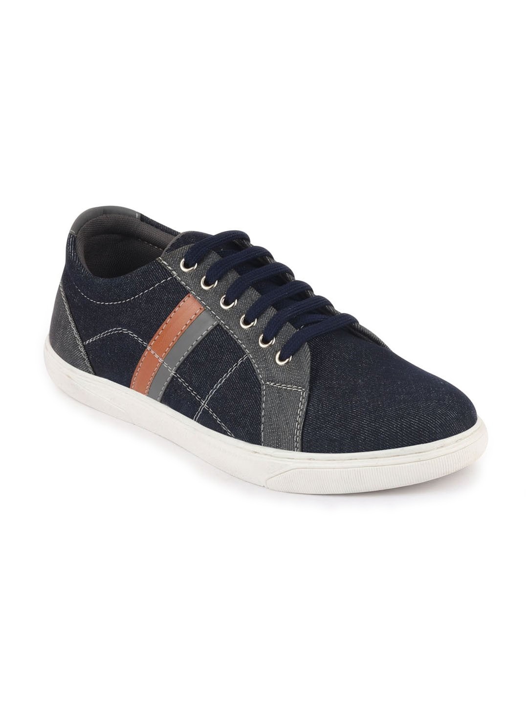

FAUSTO Men Navy Blue Printed Sneakers