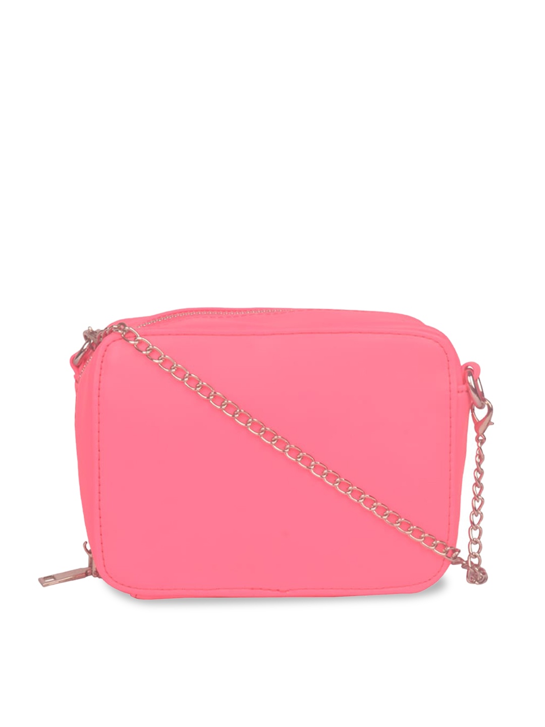 

Bagkok Women Pink Solid Structured Sling Bag