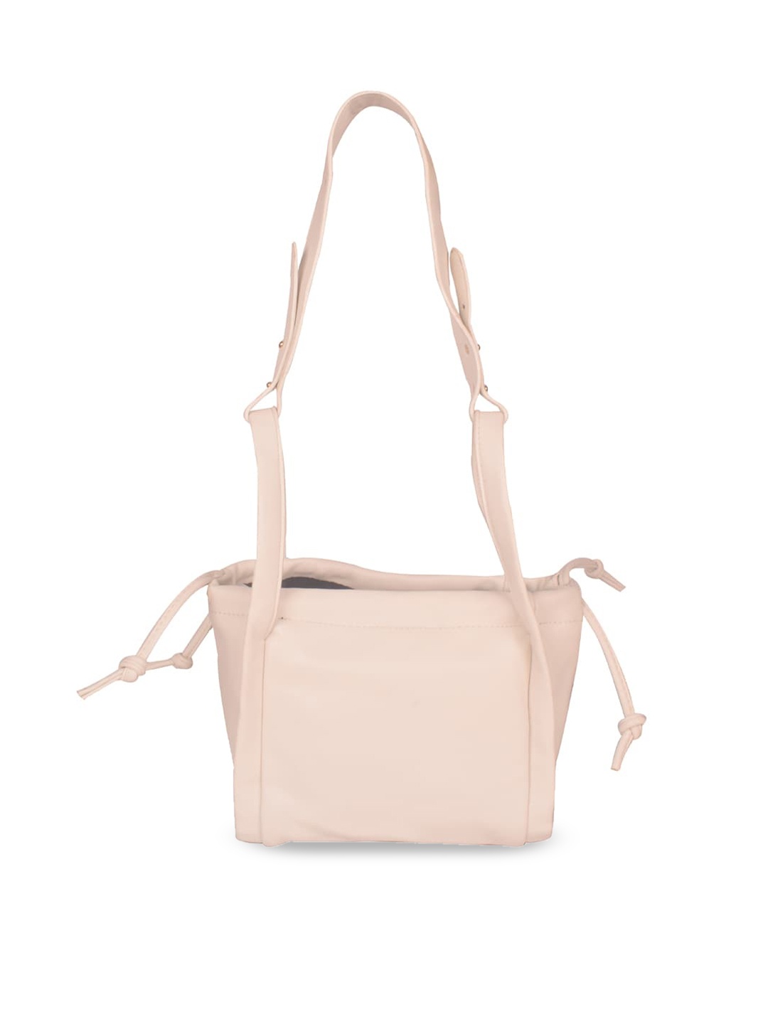 

Bagkok White PU Bucket Sling Bag