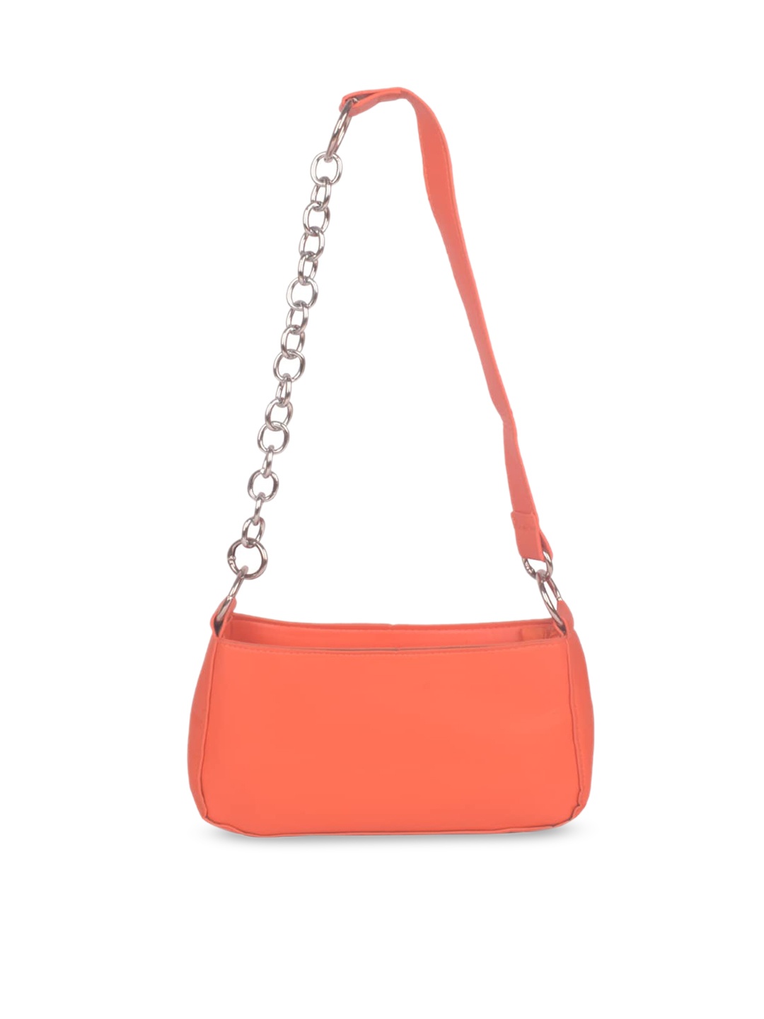 

Bagkok Women Orange Solid PU Structured Sling Bag