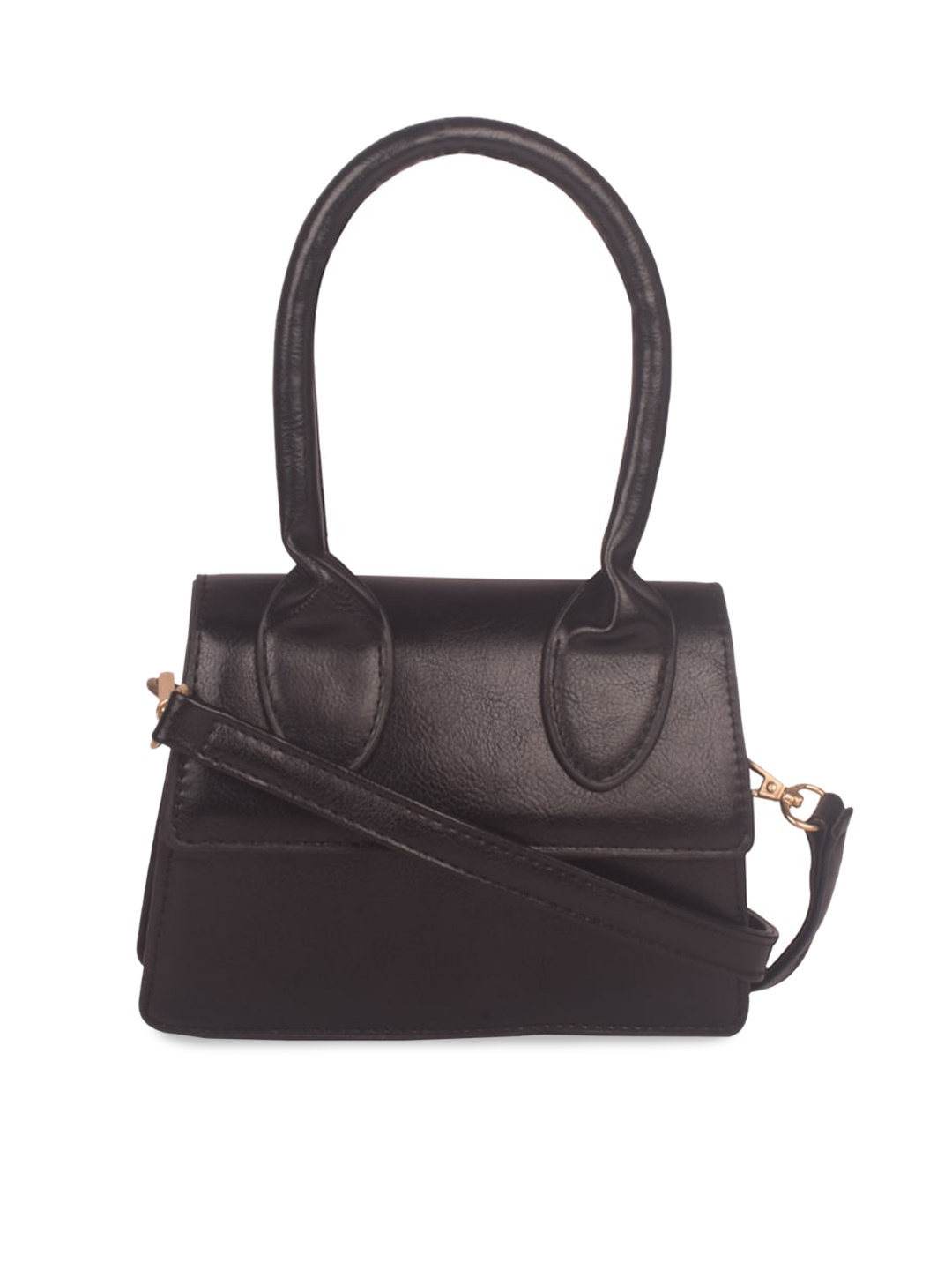 

Bagkok Black PU Structured Handheld Bag