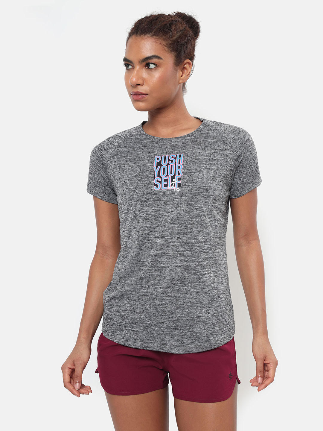 

CULT Performance Graphic Print T-shirt, Grey